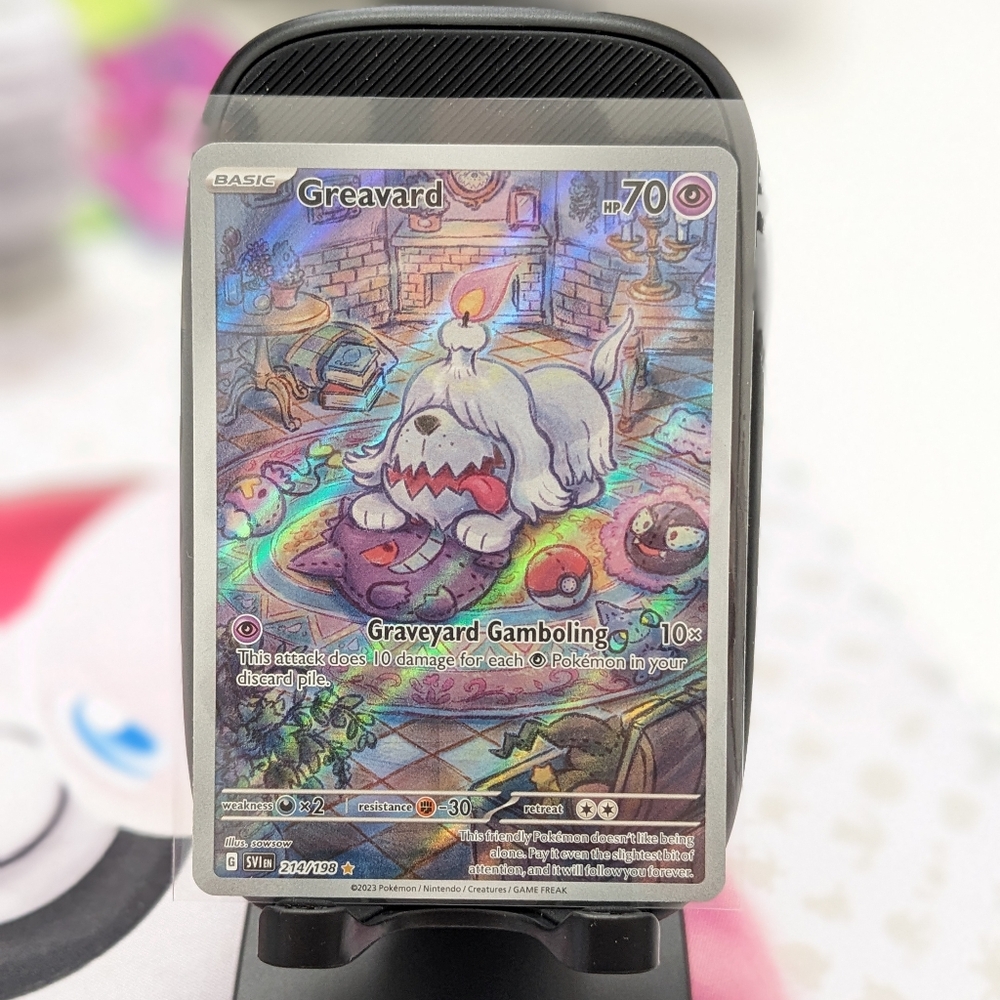 🕯️ Greavard illustration rare Pokemon Card - Scarlet & Violet Bass SV1🕯️ - Picture 4 of 5